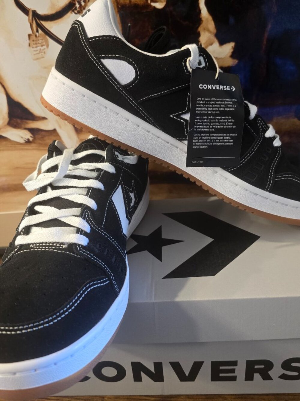 Converse AS-1 Pro Ox Black White Gum Mens Size 10 - A04144C Skate Shoes NEW